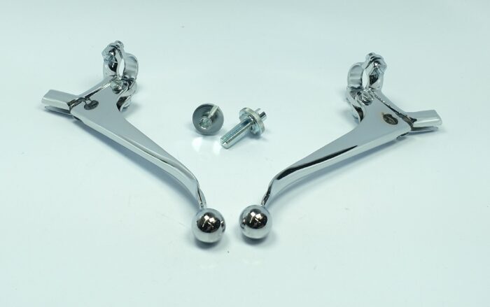 7/8" Brake & Clutch Lever Set - Ball End with Sliding Adjusters - Tawain - Image 2