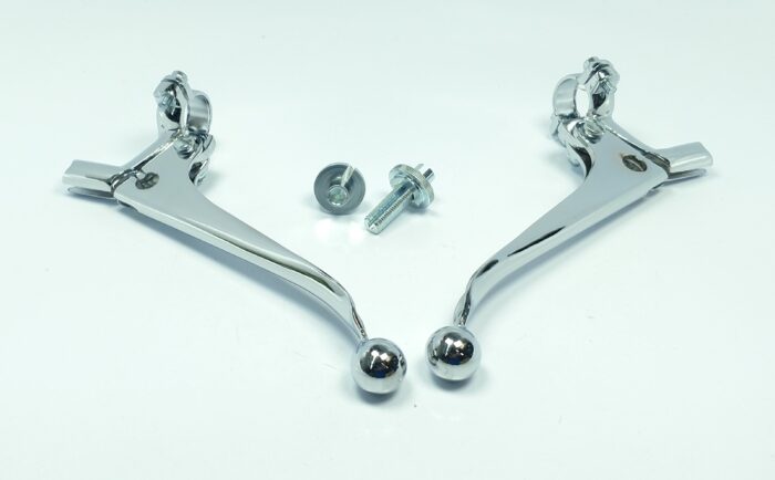 7/8" Brake & Clutch Lever Set - Ball End with Sliding Adjusters - Tawain