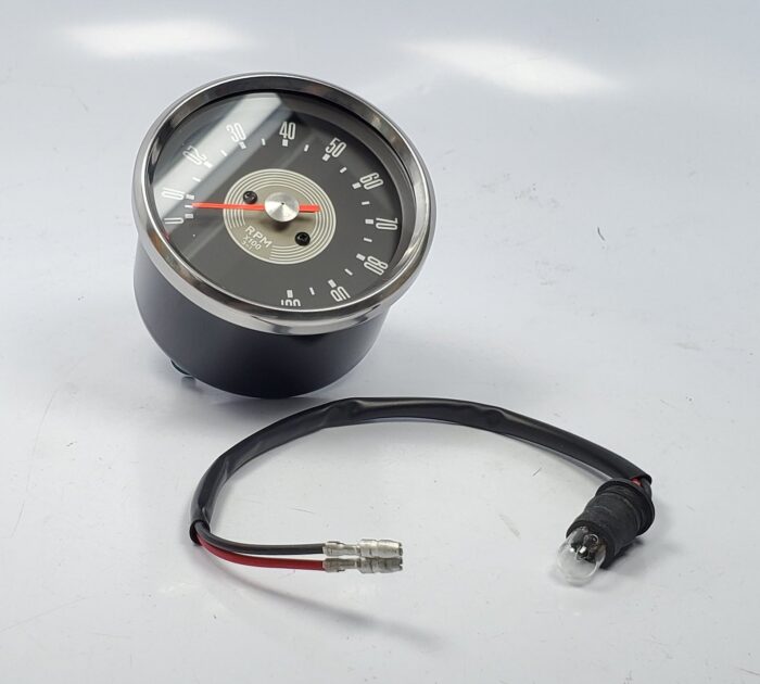 Tachometer - Grey Face - 3:1 Ratio - Taiwan - EMGO - Image 2