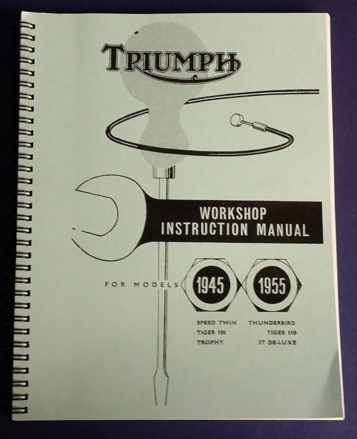 Triumph Pre Unit Service/Workshop Manual - 500cc / 650cc - 1945-55 - Reprint