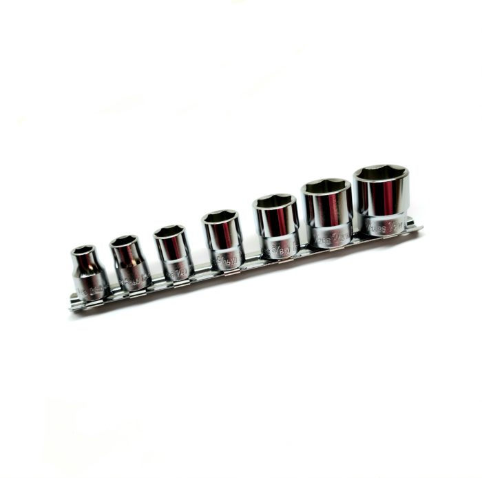 Whitworth Socket Set - 7 Piece - 6 Point - 3/8" Drive - Japan