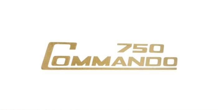 Norton "750 Commando" Decal - Gold