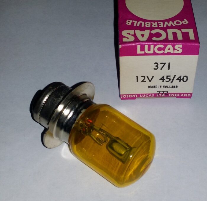 371 Bulb -Yellow Tinted - NOS - Lucas