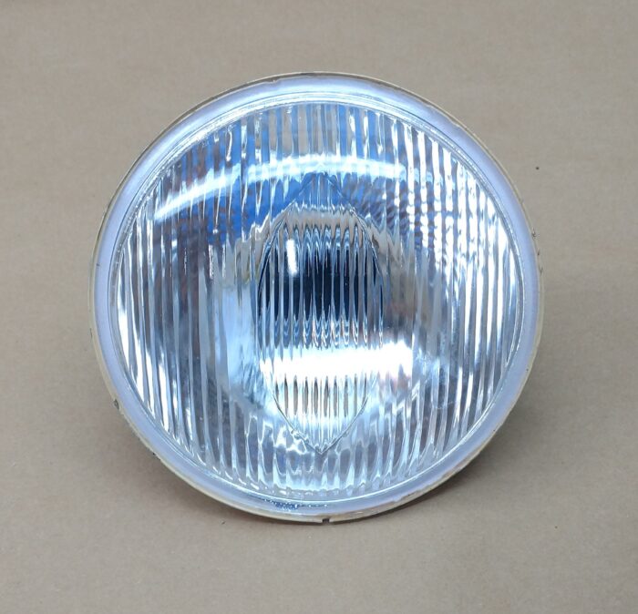 6.5" Headlight Glass Unit with Cat Eye & Pilot Bulb Hole
