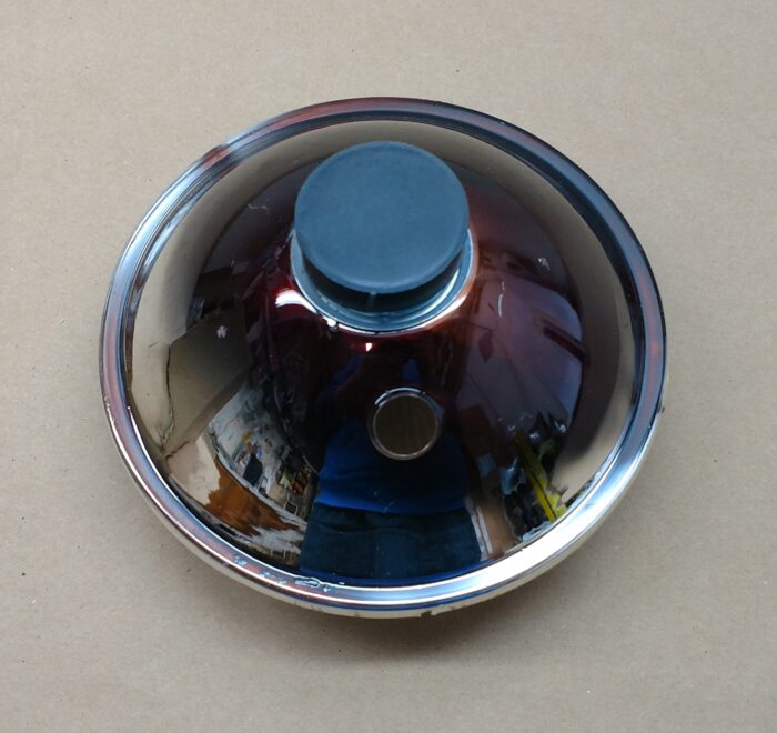 6.5" Headlight Glass Unit with Cat Eye & Pilot Bulb Hole - Image 3