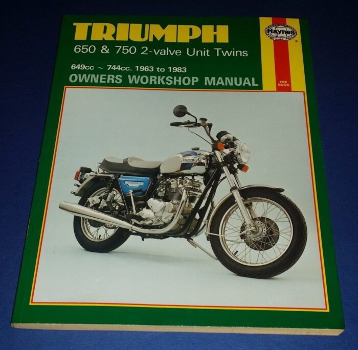 Triumph Unit Twins 650cc & 750cc Owners Workshop Manual - Haynes