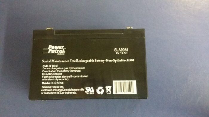 Sealed 6V Battery - 3-5/8" Tall x 1-7/8" Wide x 5-3/4" Long - Maintenance Free