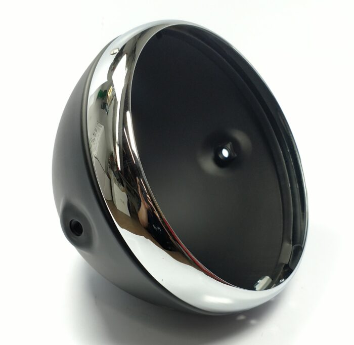 99-7098BT - 7" Black Universal Headlight Shell - Taiwan - EMGO - Image 4