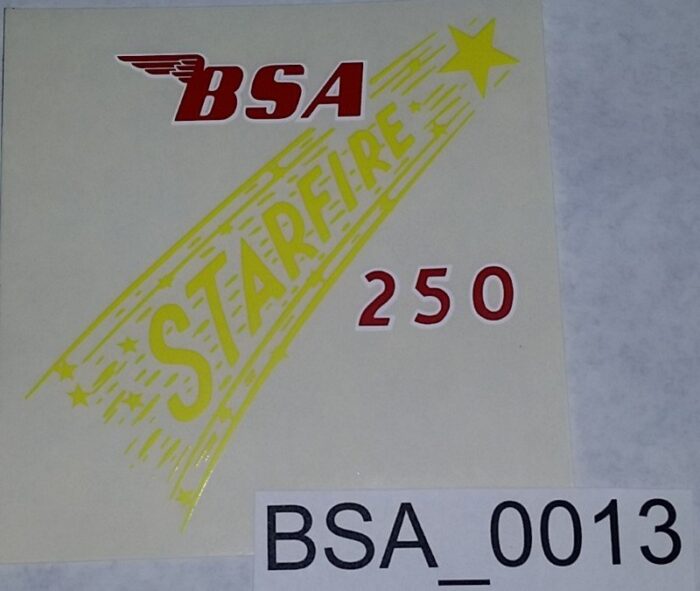 BSA Starfire 250 Decal