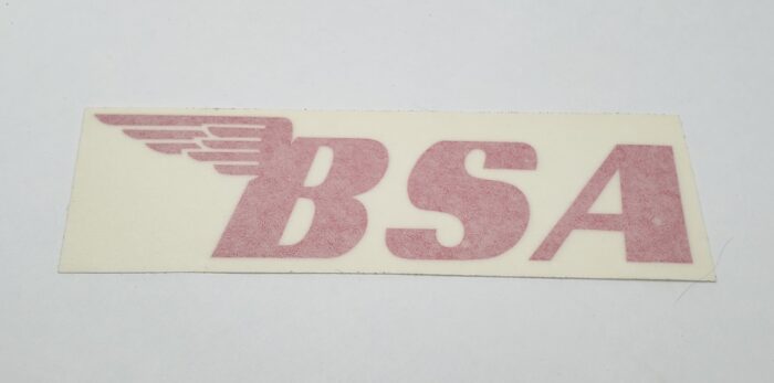 BSA Logo Decal - Red - 5.5" x 1.5"