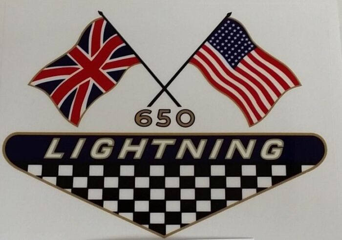 BSA "650 Lightning" Decal - 5" wide x 4" tall