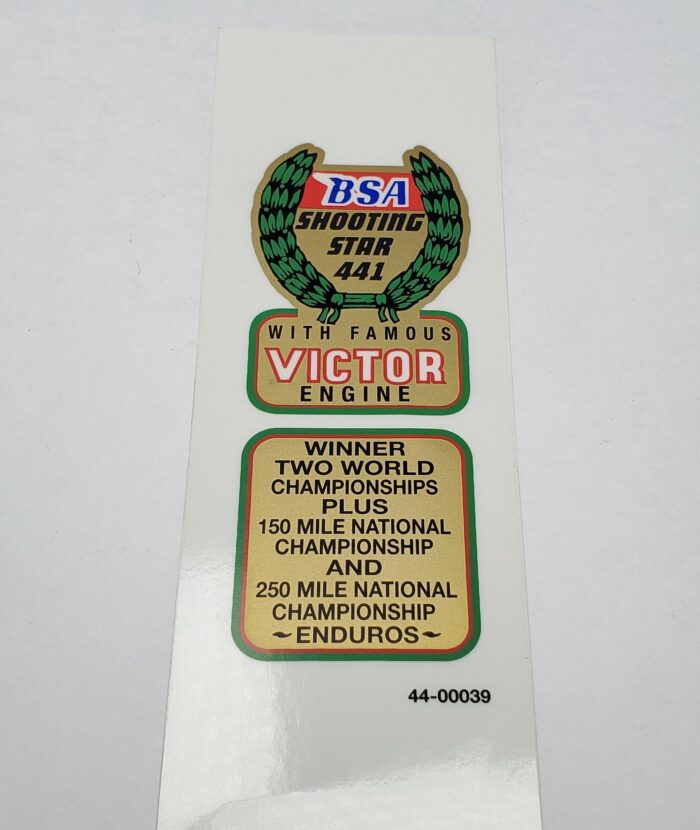 BSA Shooting Star 441 Decal