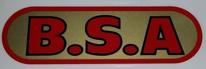 BSA Pre-War Decal - 1932-34 - 120mm x 36mm