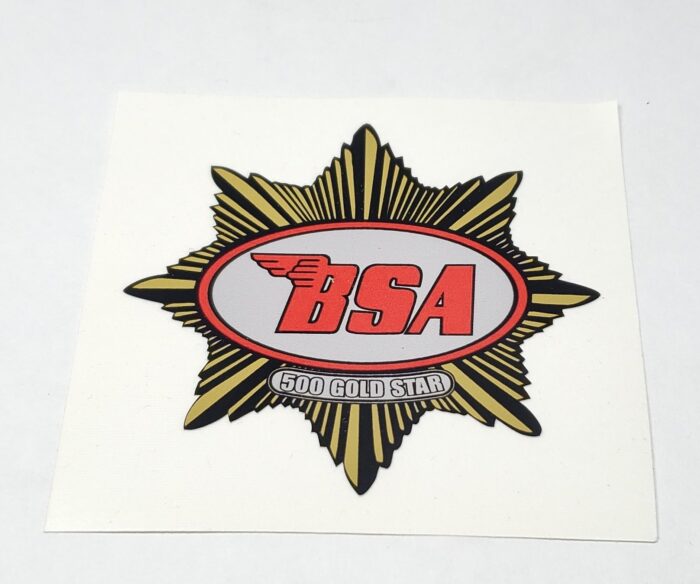 BSA 500 Gold Star Decal - 95mm x 95mm