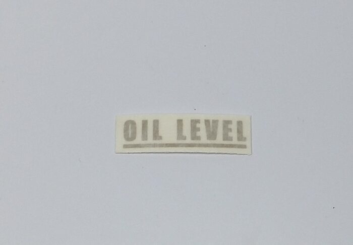 BSA "Oil Level" Decal - Gold - 1-1/2" x 3/8"