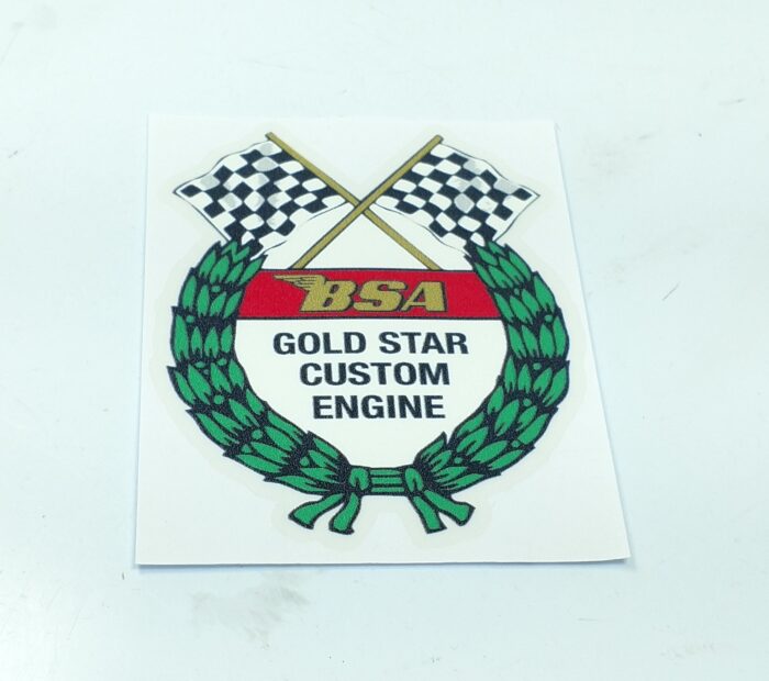 BSA Gold Star Custom Decal - 74mm x 84mm