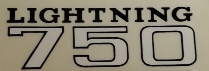 BSA Lightning 750 Decal - 3" x 1"