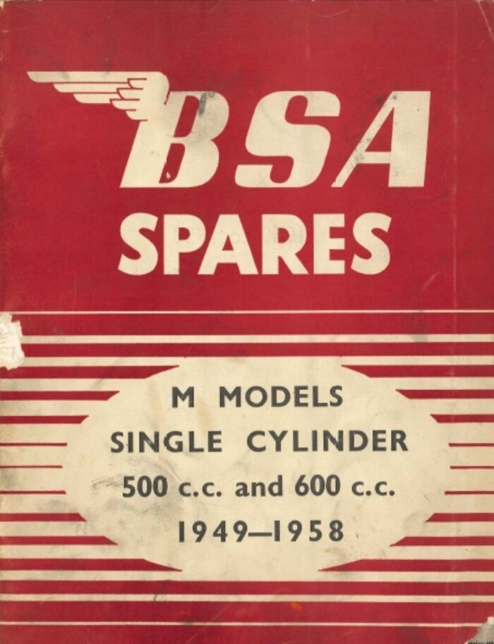 BSA 1949-58 M Models Parts Book - Downloadable