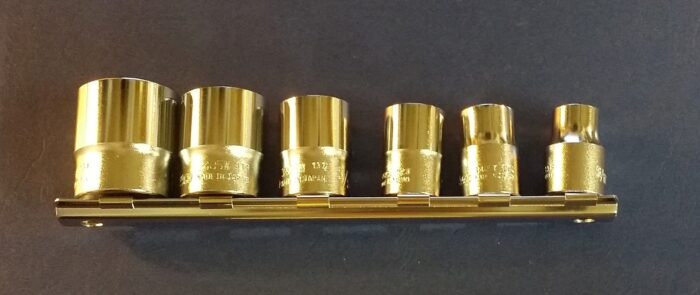 Whitworth Socket Set - 6 Piece - 12 Point - 3/8" Drive - Japan CS-0388J