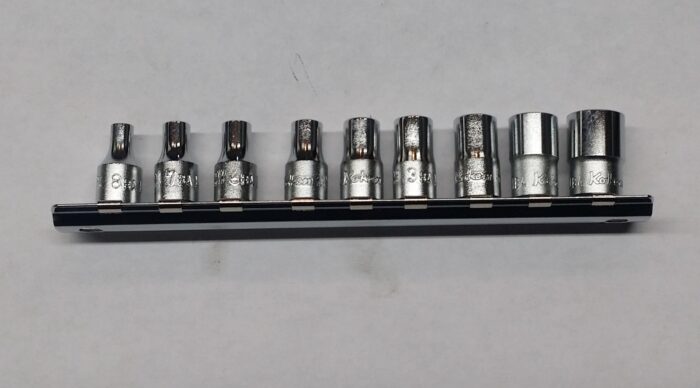 Socket Set - 0BA - 8BA - 9 Piece - 6 Point - 1/4" Drive - Japan
