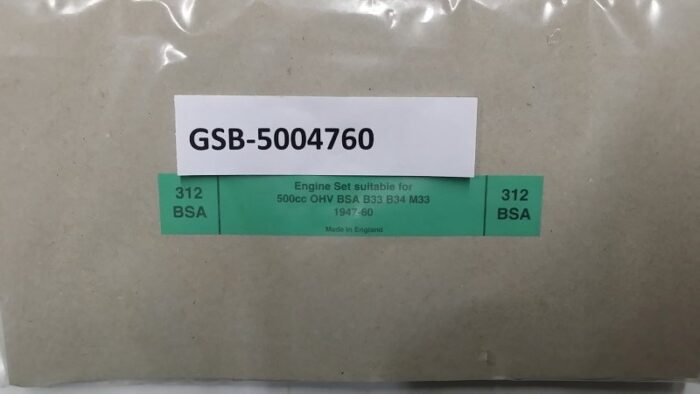 Engine Gasket Set - BSA 500cc OHV Single - B33 - B34 - M33 - 1947-60 - Image 2