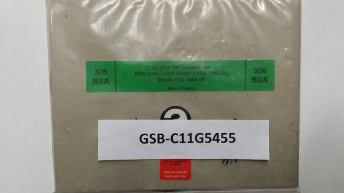 Engine Gasket Set - 250cc - BSA C11G 1954-55 - C12 1956-58 - Image 2