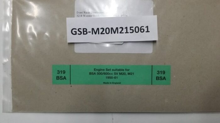 Engine Gasket Set - BSA M20 & M21 - 500cc / 600cc - Side Valve - 1950-61 - Image 2