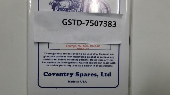 Top End Engine Gasket Set - Triumph 750cc Twin - 1973-83 - Image 2