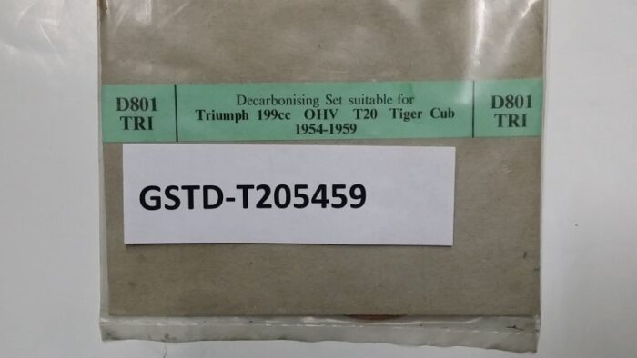 Top End Engine Gasket Set - Triumph Tiger Cub - T20 - 1954-59 - Image 2