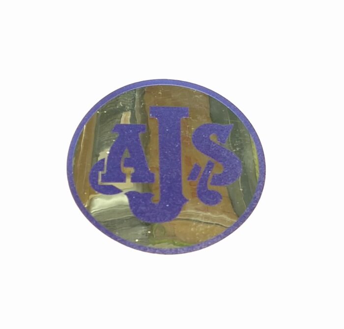 AJS Chrome Decal - 2.5" Diameter