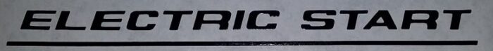 Norton Electric Start Decal - Black