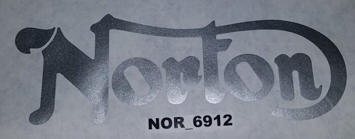 Norton Logo Decal - Silver