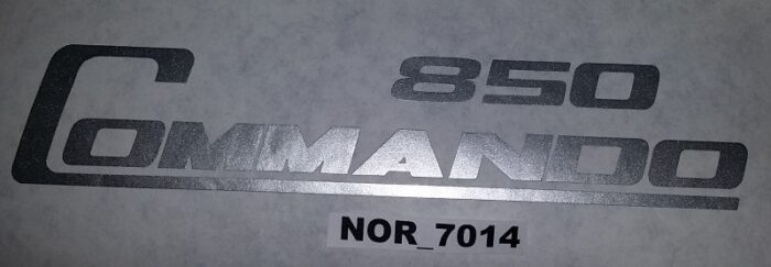 Norton 850 Commando Decal - Silver