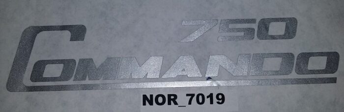 Norton "750 Commando" Decal - Silver