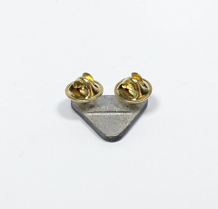 Triumph Triangle Logo Pin - Pewter - Made in USA - Image 2