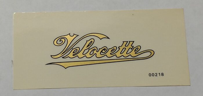 Velocette Decal - Small Version