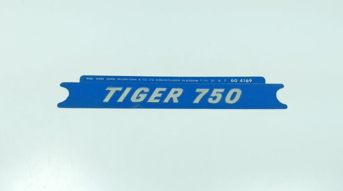Triumph "Tiger 750" Decal - Raised Letters - 6-7/8" x 7/8"