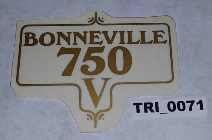 Triumph Bonneville 750 V - Gold - 4" x 3-1/8"