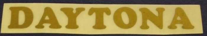 Triumph Daytona Decal - Gold - 3-3/8" x 1/2"