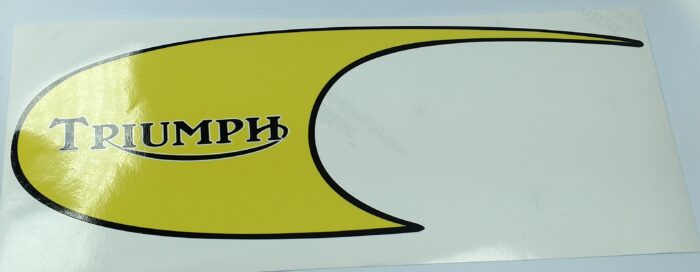 Triumph Trophy Trail Gas Tank Decal - Left Hand - Yellow