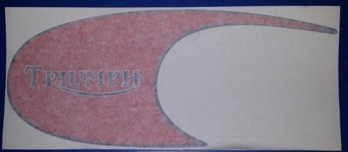 Triumph Trophy Trail Gas Tank Decal - Red - Left Hand