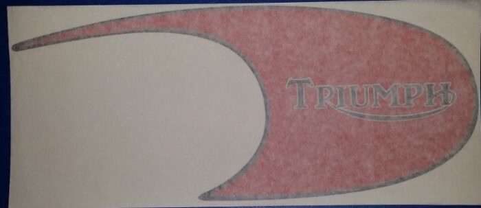 Triumph Trophy Trail Gas Tank Decal - Red - Right Hand