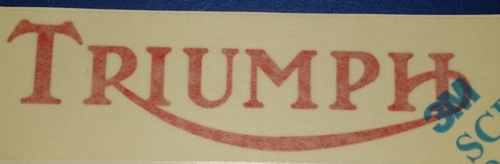 Triumph Logo Decal - Red - 5.5" Wide
