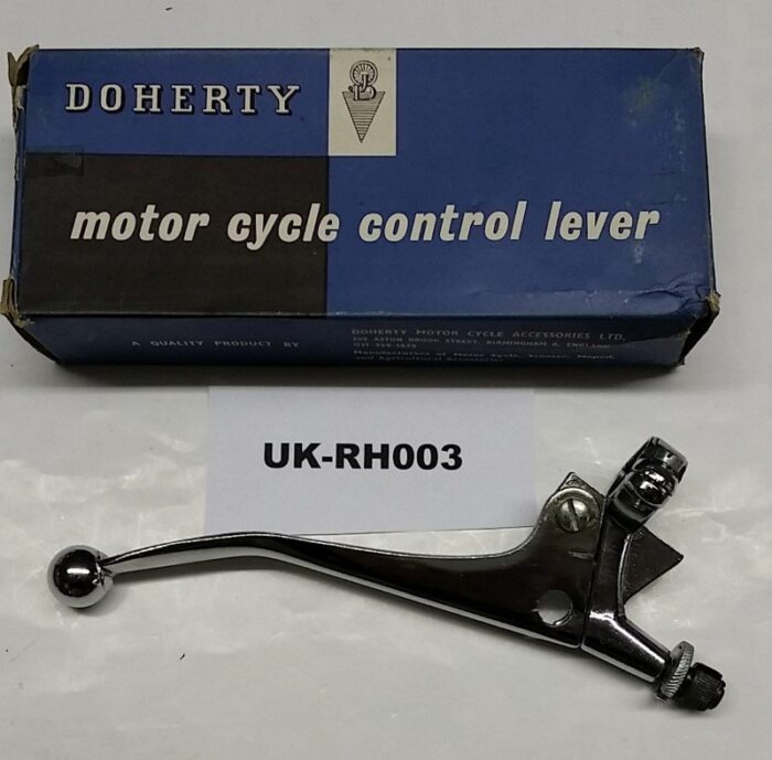 Brake Lever Assembly - 7/8" Diameter - Ball End - Screw Adjuster - UK - Doherty