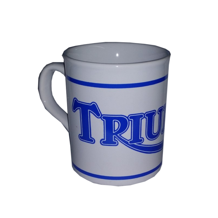Blue Triumph Logo Coffee Mug - Made in England