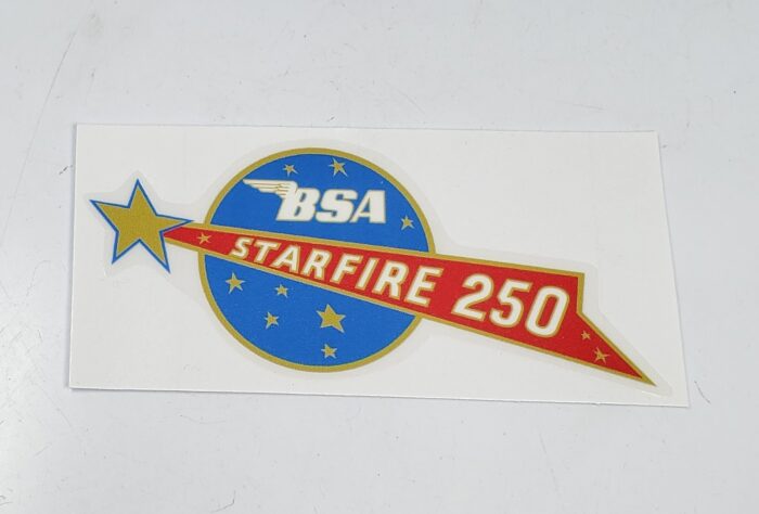 BSA Starfire 250 Decal - 5" x 2.25"