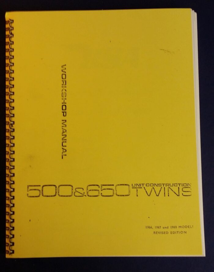 BSA Service Manual / Workshop Manual - 1966-68 - 500cc / 650cc Twins - Reprint