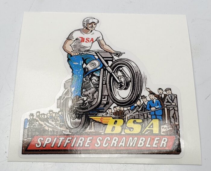 "BSA Spitfire Scrambler" Decal