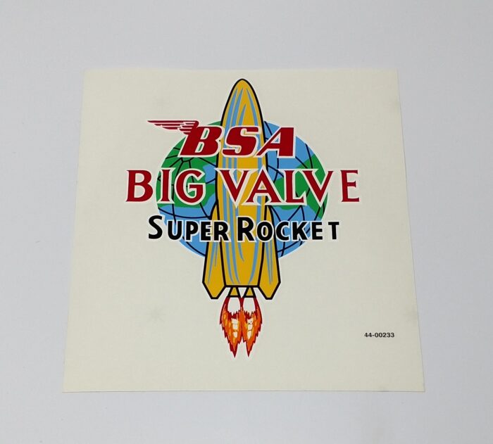 BSA Big Valve Super Rocket Decal
