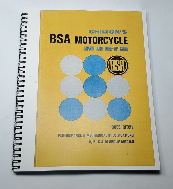 BSA Workshop Manual - Covers A / B / C / M Models - Reprint